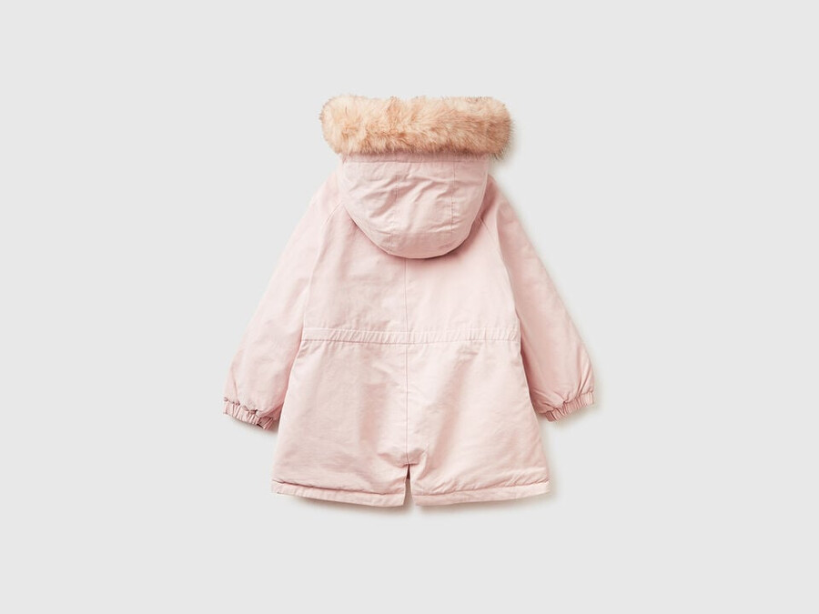 vadderad parkas med dragsko